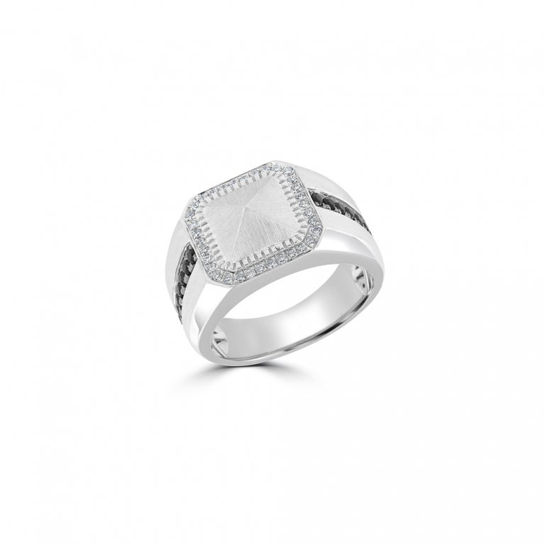 Geometric Diamond Ring