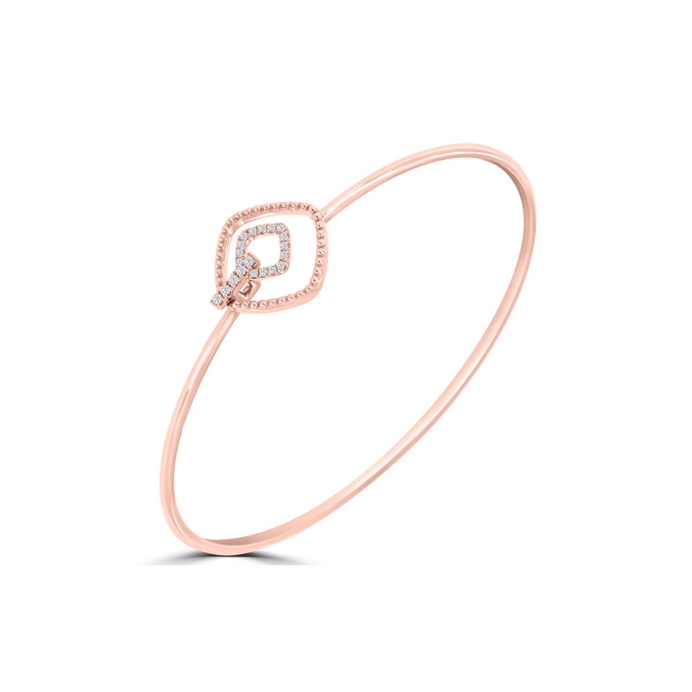 Diamond Open Geometric Bangle