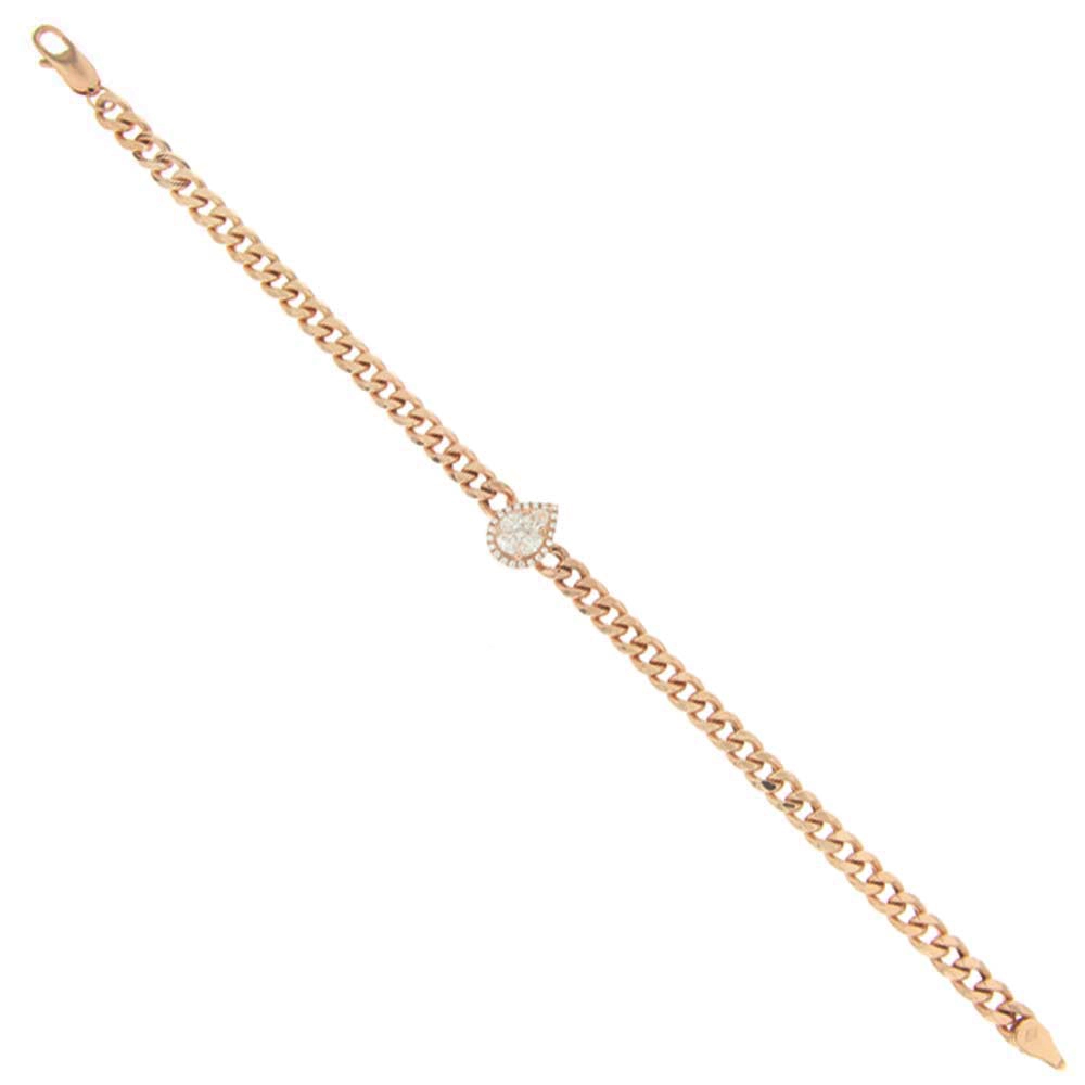 Diamond Curb Chain Bracelet