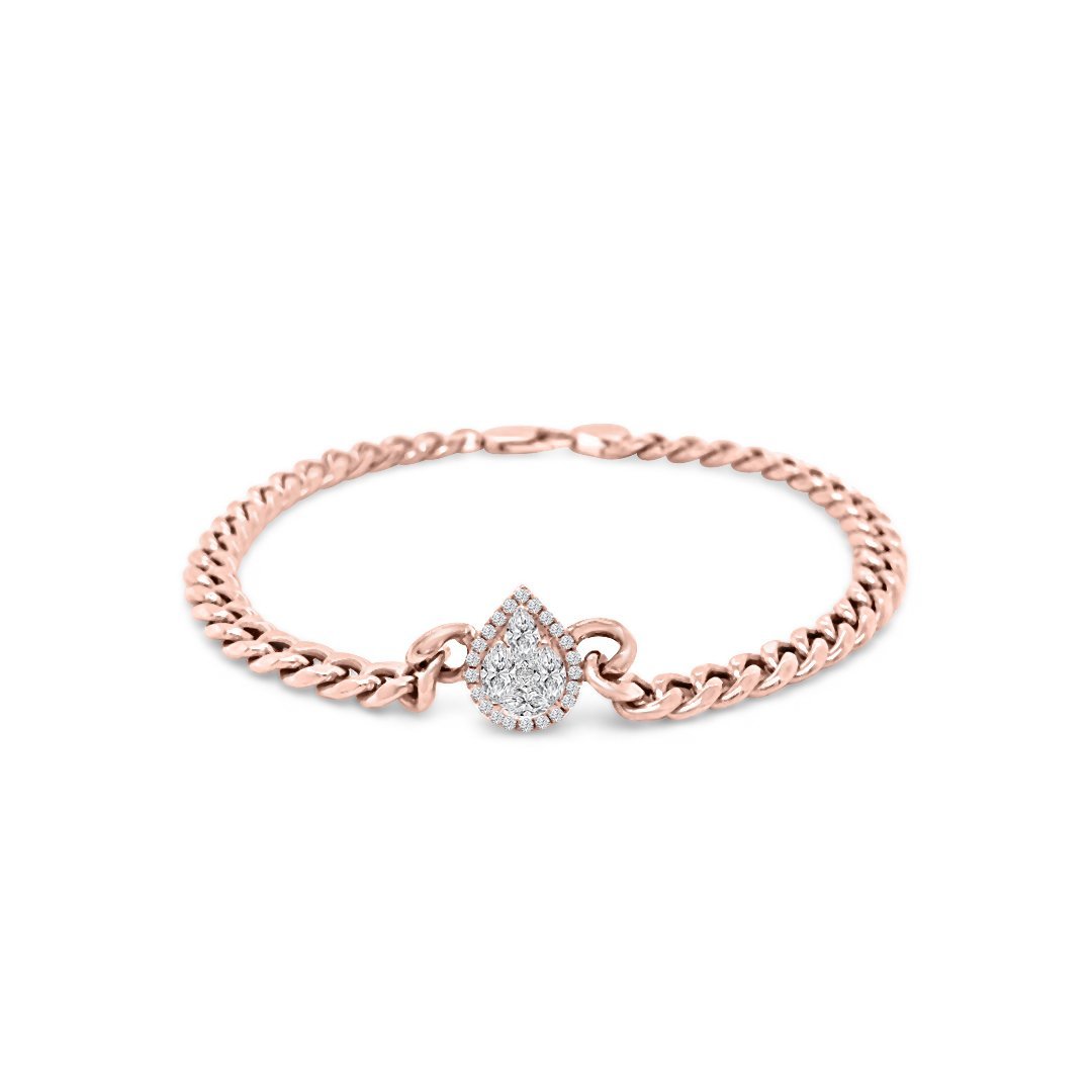 Diamond Curb Chain Bracelet