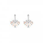 Diamond Starlight Chandelier Stud Earrings in 18K White Gold, 18K Rose Gold