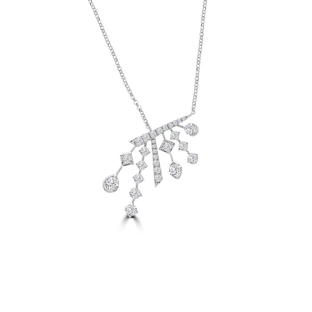 Diamond Starlight Chandelier Pendant with Chain
