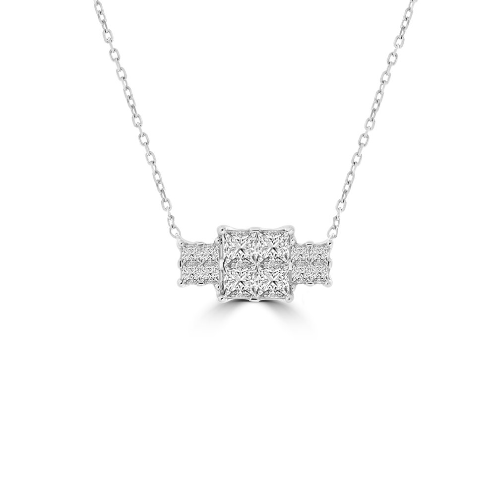 Bold Diamond Bar Necklace