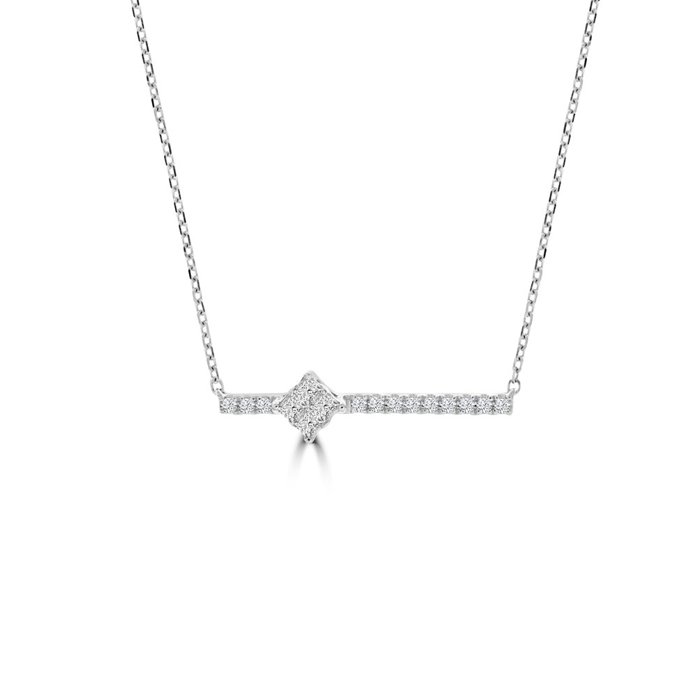 Diamond Bar Necklace