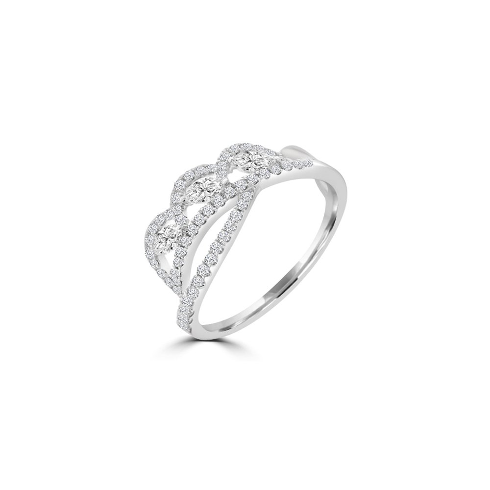 Marquise Diamond Lace Ring
