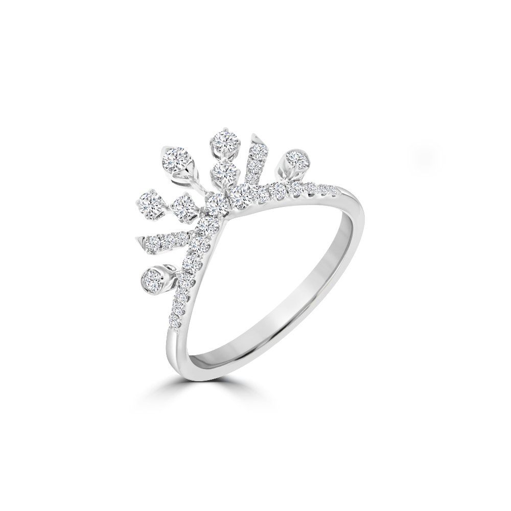 Diamond Starlight Crown Ring