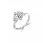 Starburst Halo Diamond Ring