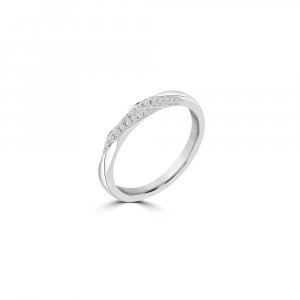 Diamond Twisted Vine Matching Ring