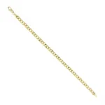 Diamond Curb Chain Bracelet in 18K Yellow Gold