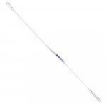 Ombré Sapphire Diamond Bracelet in 18K White Gold