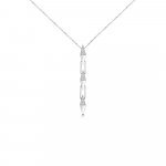 Diamond Spikes Chain Pendant with Chain