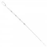 Diamond Paperclip Chain Bracelet in 18K White Gold