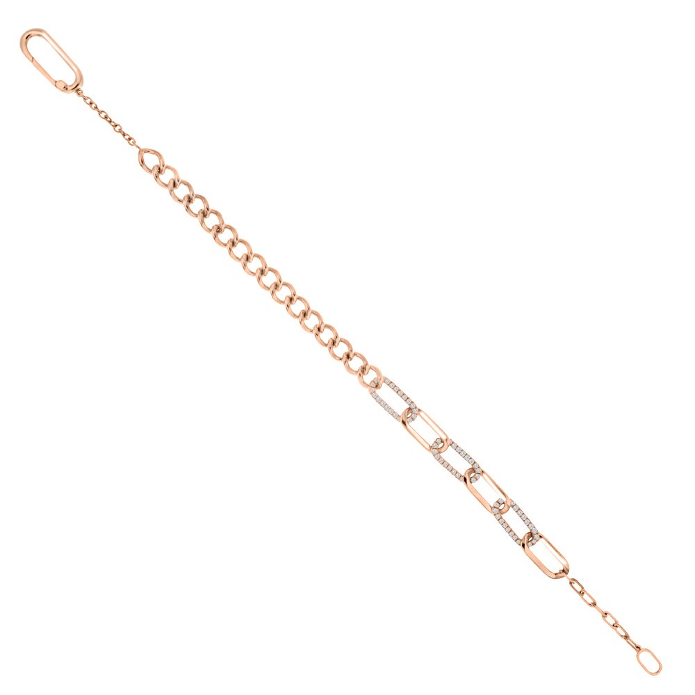 Diamond Curb Chain Bracelet