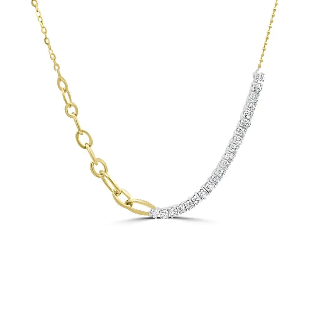 Diamond Links Tennis Chain Necklace