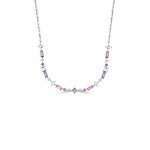 Multi-Sapphire Aquamarine Diamond Necklace