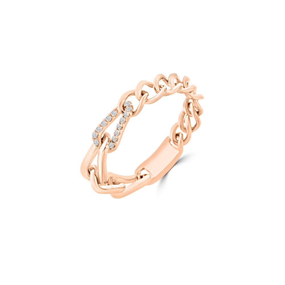 Diamond Curby Chain Ring