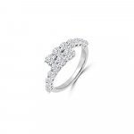 Diamond Wrap Around Ring in 18K White Gold