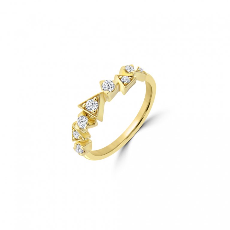 Diamond Triangle Ring