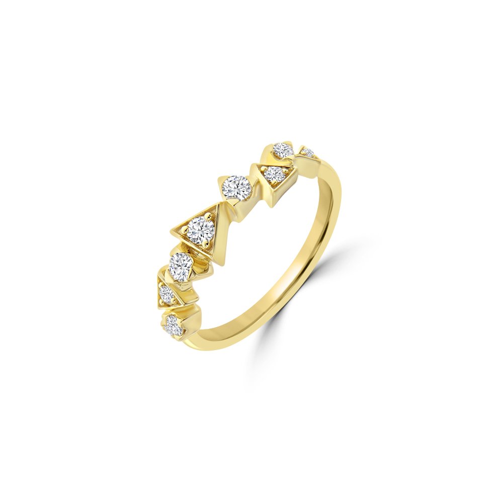Diamond Triangle Ring