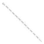 Diamond Spikes Chain Bracelet in 18K White Gold