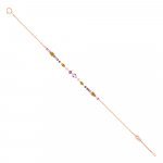Multi Sapphire Diamond Bracelet in 18K Rose Gold