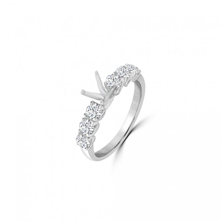 Multi-Diamond Engagement Ring Mount