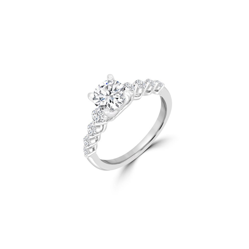 Solitaire Twist Diamond Ring