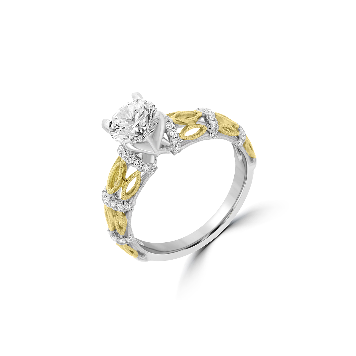 Diamond Filigree Engagement Ring