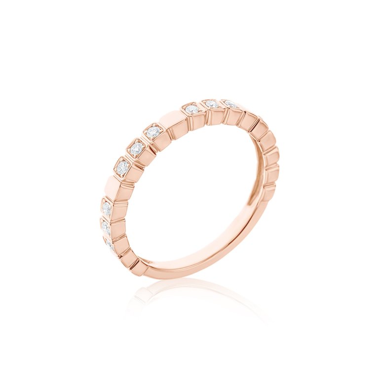 Ice Cube Diamond Ring Band