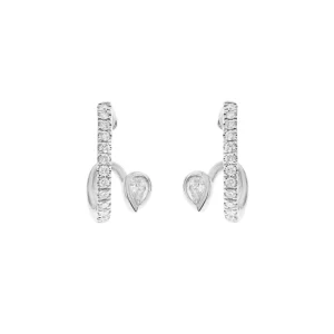 Pear Shaped Diamond Earrings