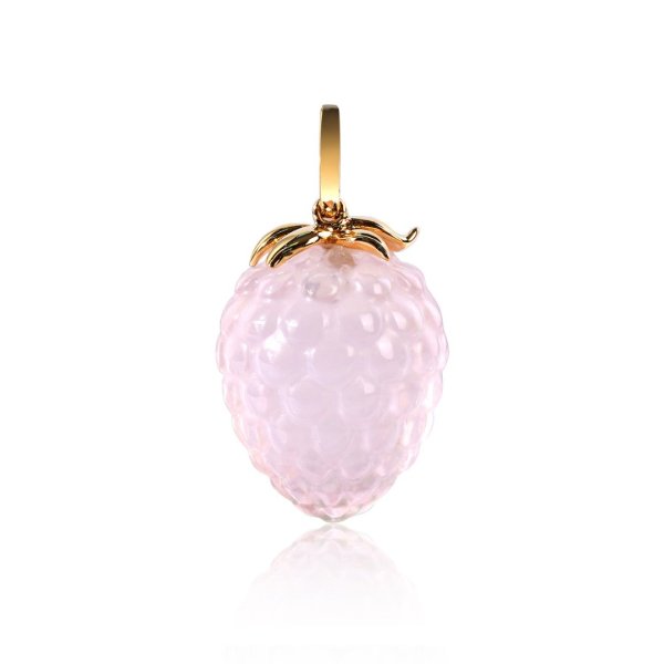Rose Quartz Berry Pendant