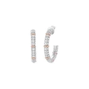 Diamond Gold Beaded Earrings