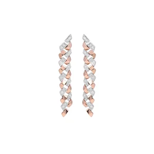 Diamond Woven Mesh Earrings