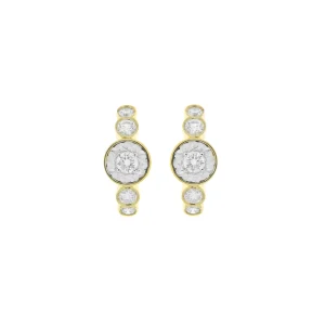 Miracle Set Diamond Huggie Earrings