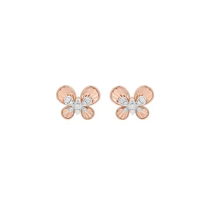Diamond Diamond-Cut Butterfly Stud Earrings