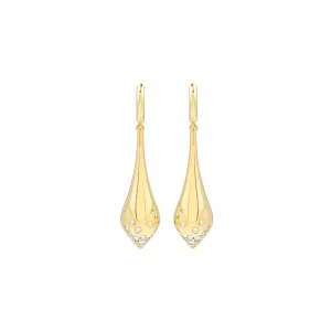 Diamond Drop Shaped Earrings