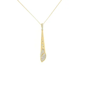 Sprinkle of Diamonds Drop Pendant with Chain