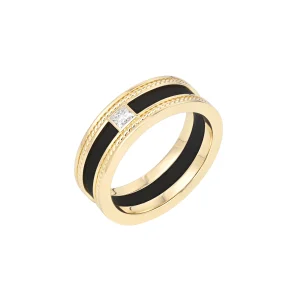 Diamond Titanium Men Ring