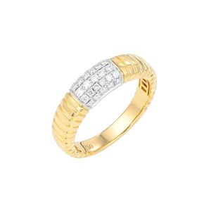 Diamond Ribbed Ring (M)
