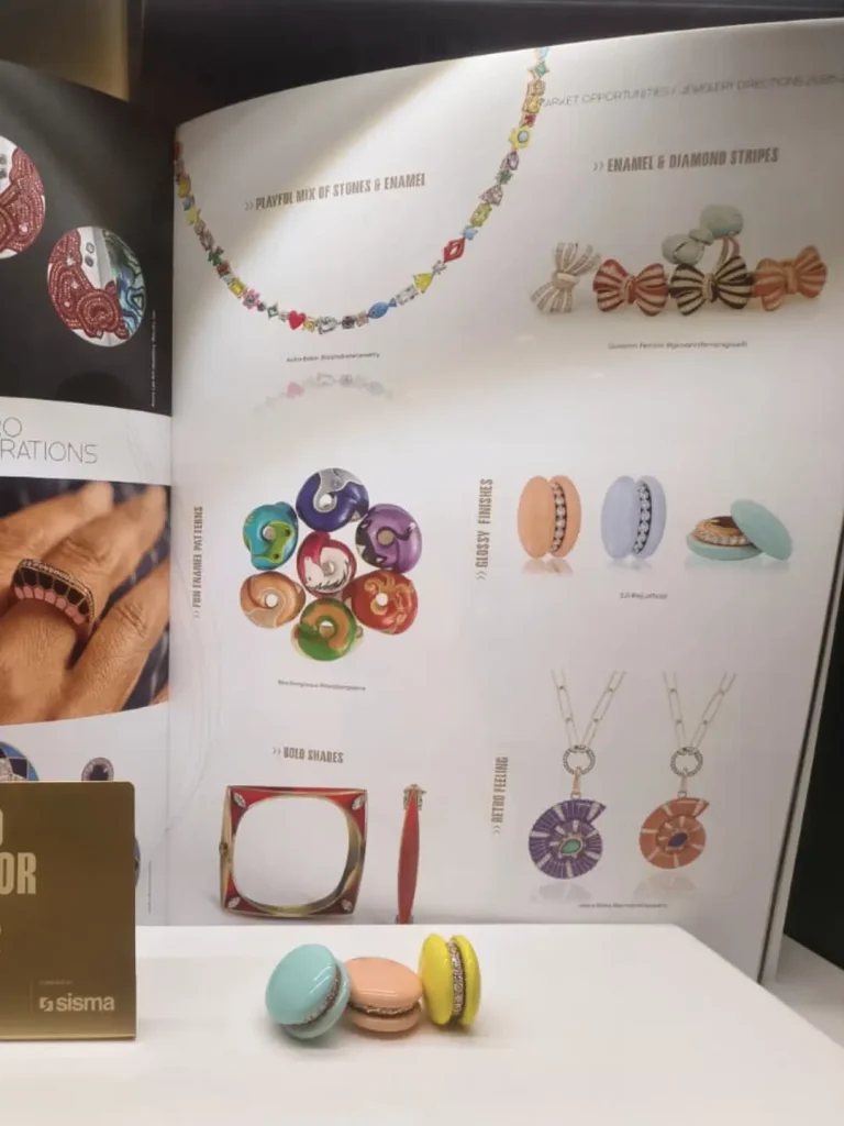EJI 在 2025 年维琴察珠宝展大放异彩:荣登《2027 珠宝趋势手册》 20 Macarons style jewellery featured on Trendbook 2027