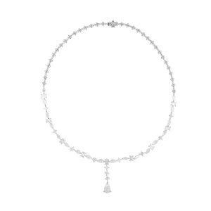 Fancy Shaped Diamond Drop Necklace