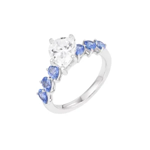 Pear Shaped Sapphire Fancy Engagement Ring