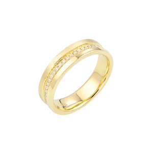 Diamond Wide Band Matching Ring