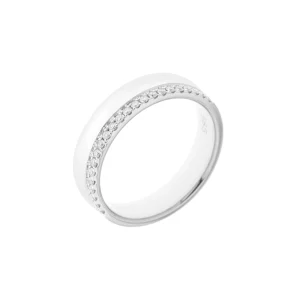Diamond Wide Band Matching Ring
