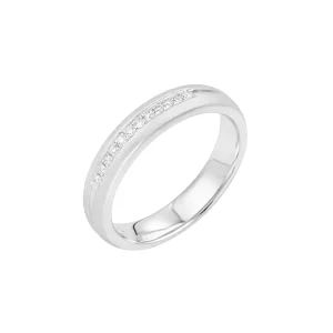 Diamond Wide Band Matching Ring